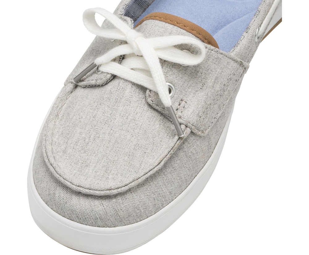 Womens Keds Slip Ons - Charter Chambray - Grey - 9054-SICWQ